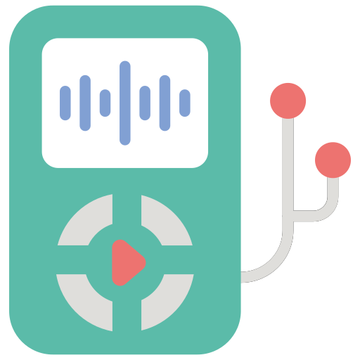 reproductor de música icono gratis