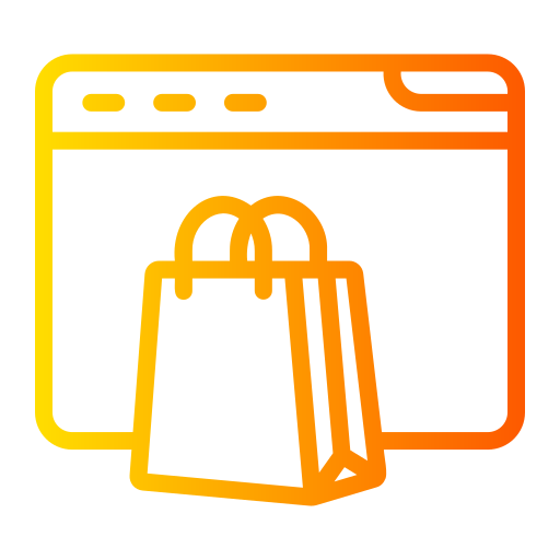 Online shop free icon