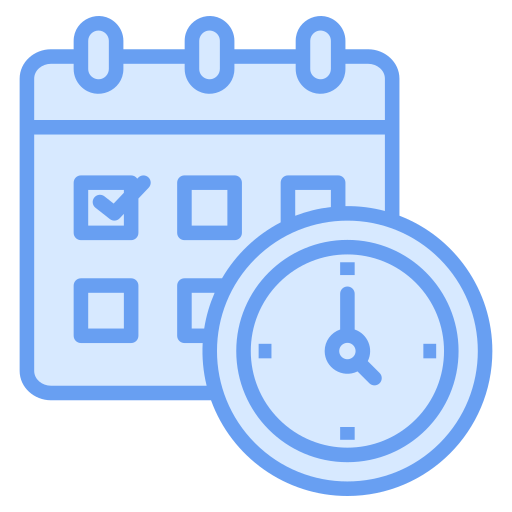 calendario de horarios icono gratis