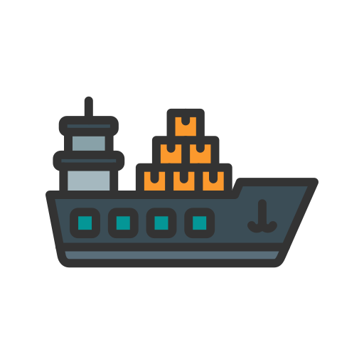 Delivery ship free icon Delivery ship free icon