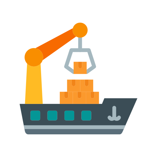 Delivery ship free icon