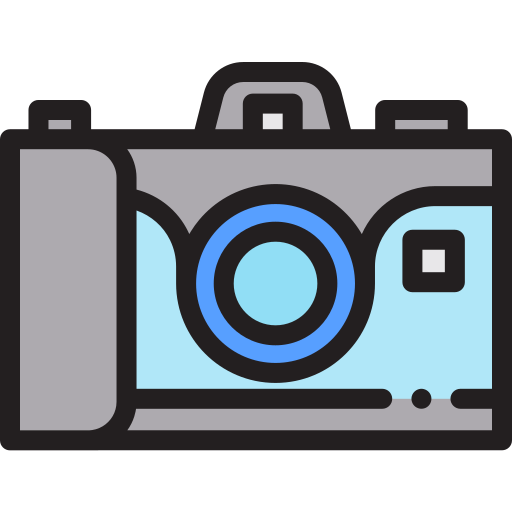 Camera Detailed Rounded Lineal color icon