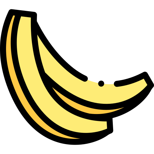 Bananas Detailed Rounded Lineal color icon