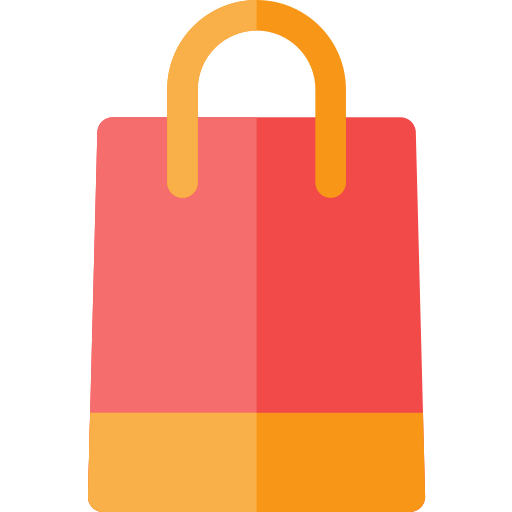 Shopping bag Basic Rounded Flat icon