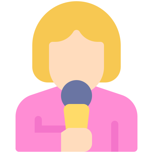 periodista icono gratis