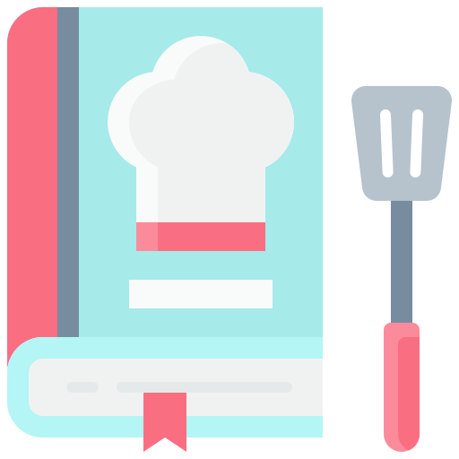 libro de recetas icono gratis