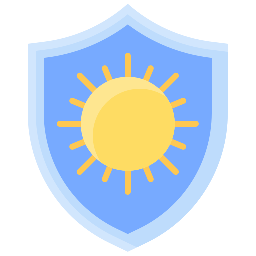 proteccion solar icono gratis