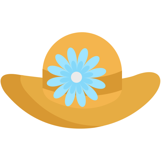 sombrero de verano icono gratis