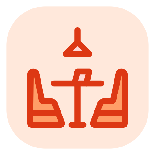 mesa de restaurante icono gratis