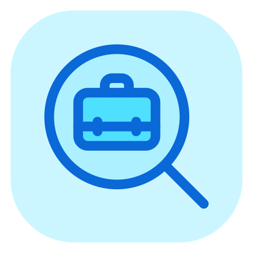 búsqueda de trabajo icono gratis