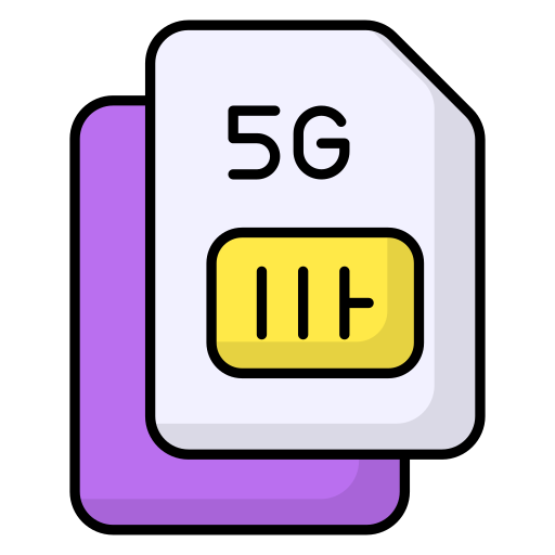 tarjeta sim 5g icono gratis