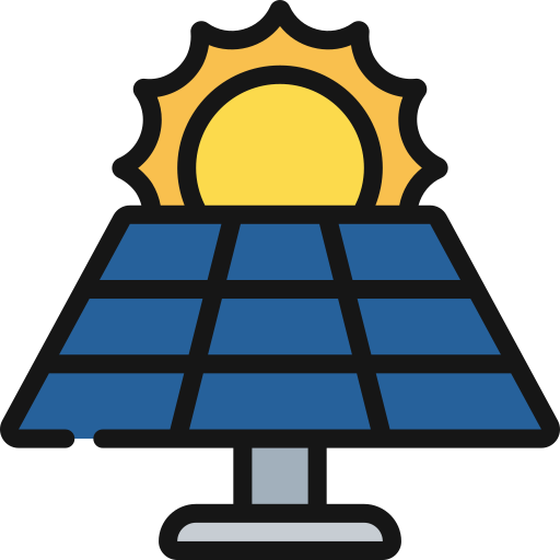 energía solar icono gratis