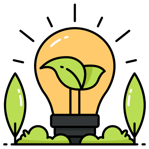 Eco idea free icon Eco idea free icon