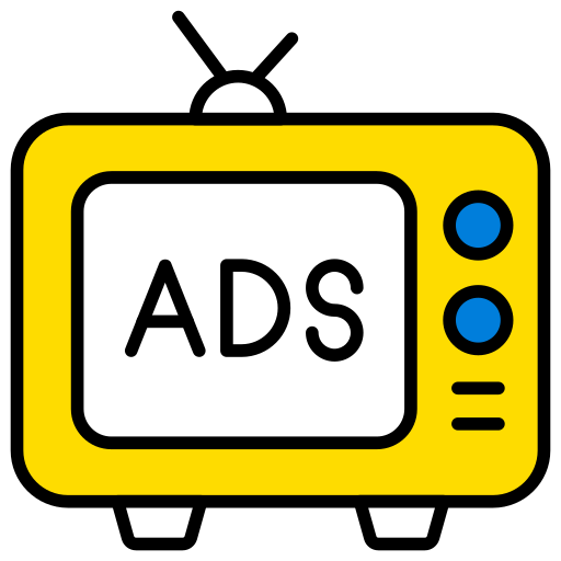 anúncios de tv grátis ícone anúncios de tv grátis ícone