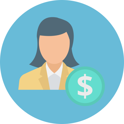 mujer de negocios icono gratis