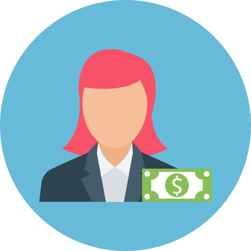 mujer de negocios icono gratis