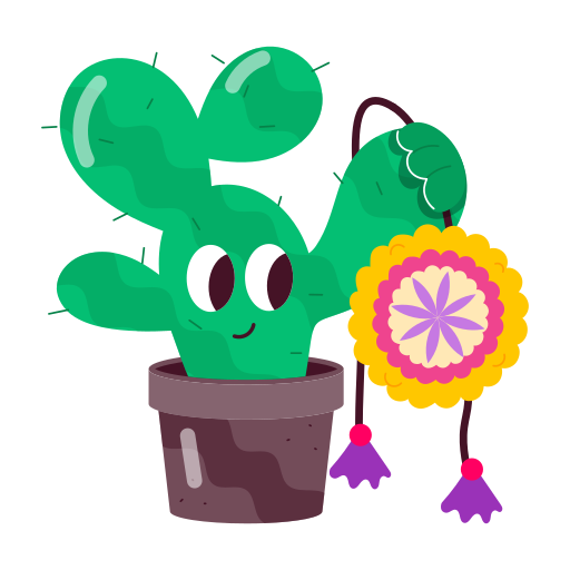 maceta de cactus icono gratis