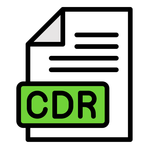 archivo cdr icono gratis