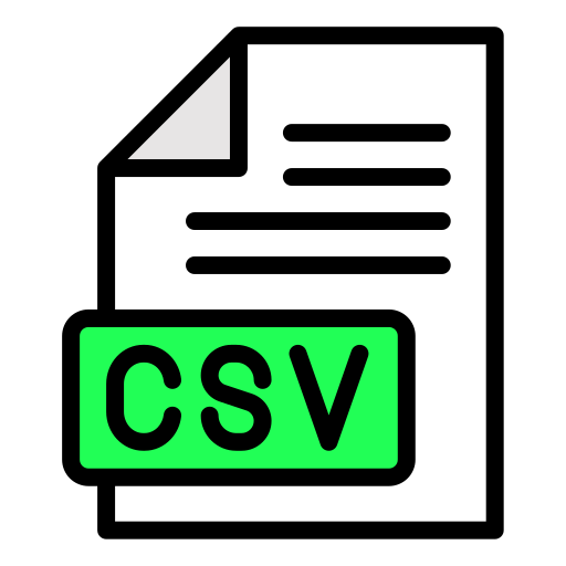 archivo csv icono gratis