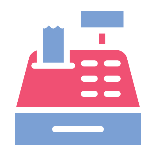 caja registradora icono gratis