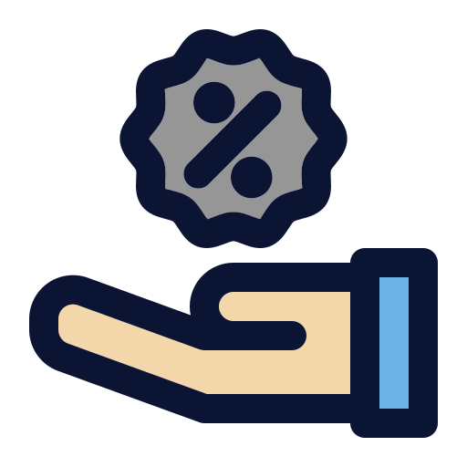 rabais Icône gratuit