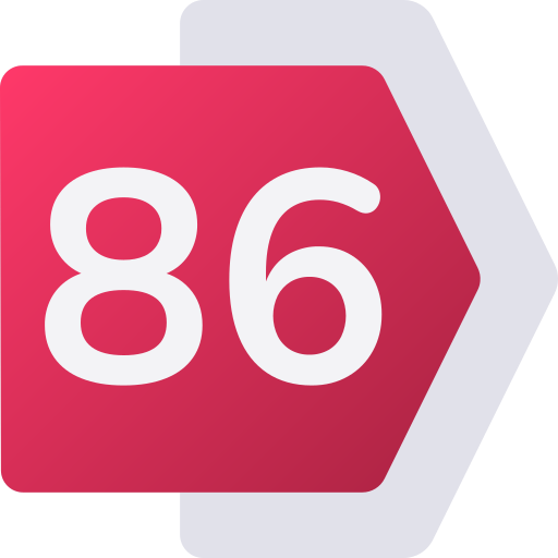 86 grátis ícone 86 grátis ícone
