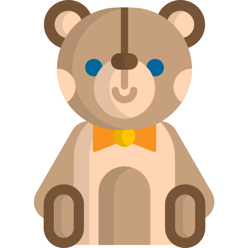 Oso de peluche icono gratis