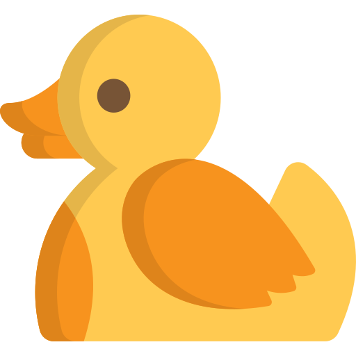 Patito de goma icono gratis