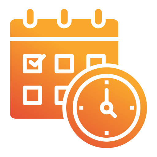 calendario de horarios icono gratis