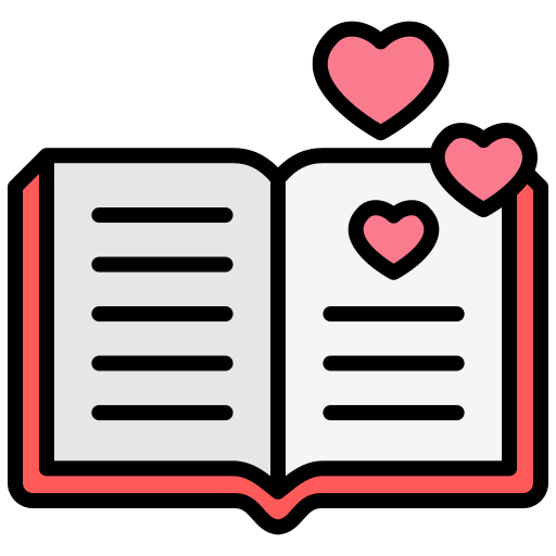 livro romântico grátis ícone livro romântico grátis ícone