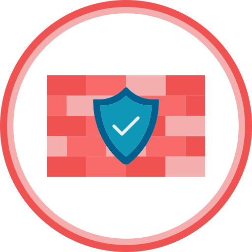 seguridad del cortafuegos icono gratis