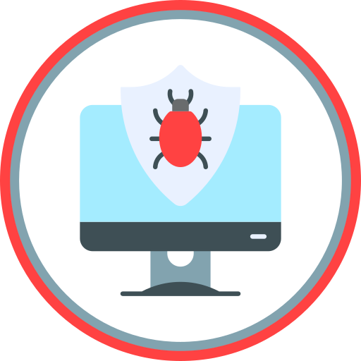 comprobación de malware icono gratis