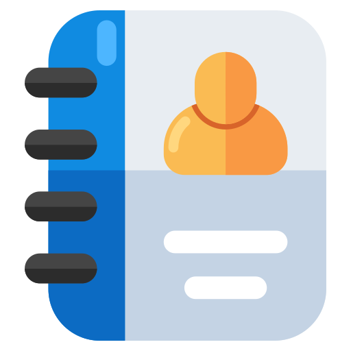 libro de contactos icono gratis