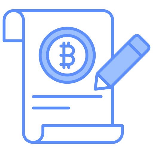 informe bitcoin icono gratis