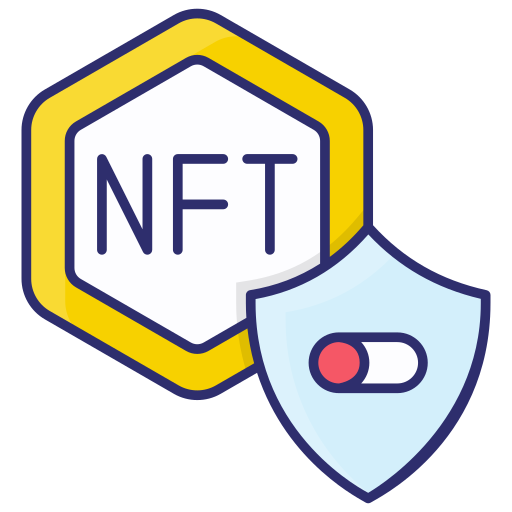 seguridad nft icono gratis