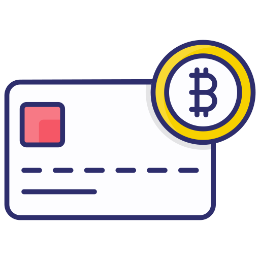 tarjeta bitcoin icono gratis