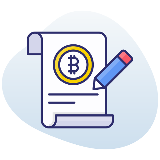 informe bitcoin icono gratis