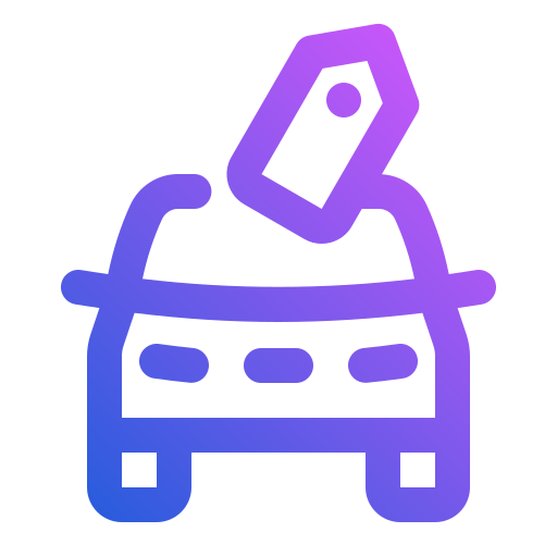 precio del coche icono gratis