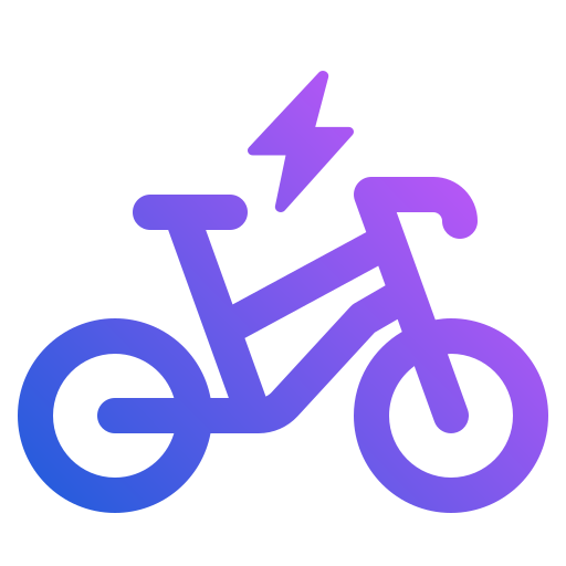 bicicleta electrica icono gratis