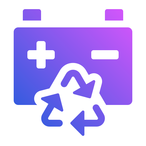 reciclaje de baterías icono gratis