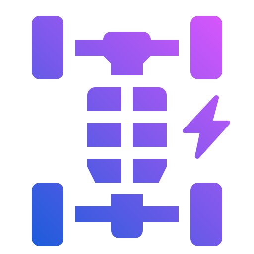 batería de coche eléctrico icono gratis