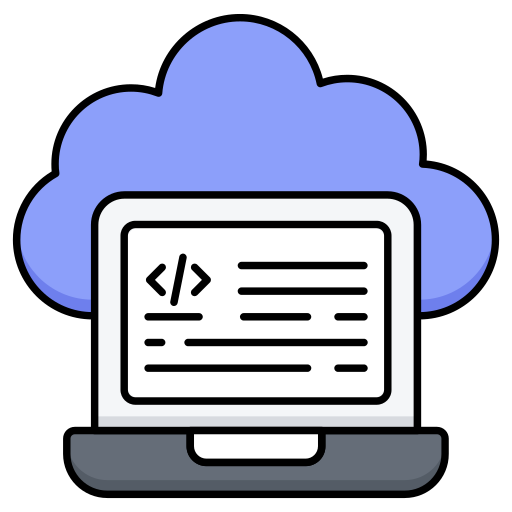 codificación en la nube icono gratis