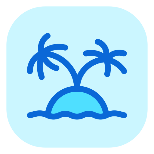 isla tropical icono gratis