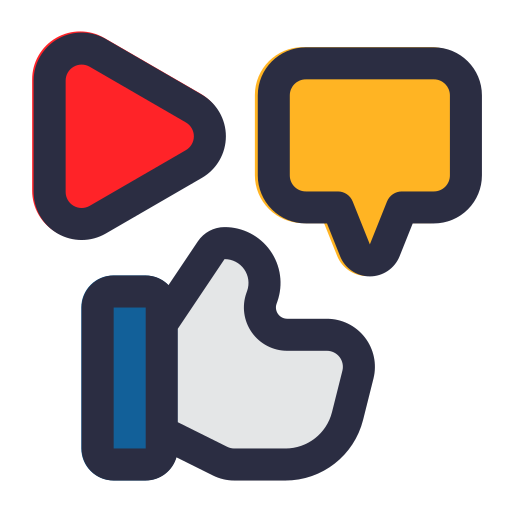 medios de comunicación social icono gratis