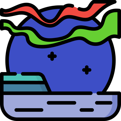 Aurora borealis - free icon