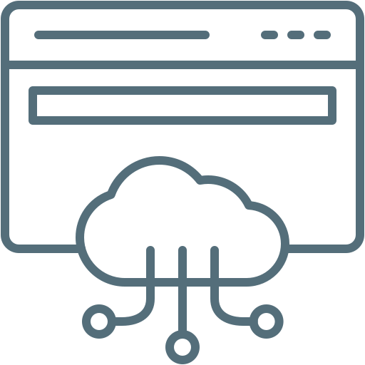 computación en la nube icono gratis