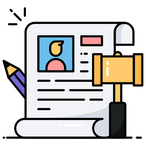 papel de subasta icono gratis