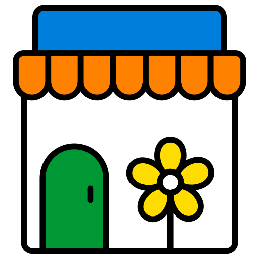 tienda de flores icono gratis