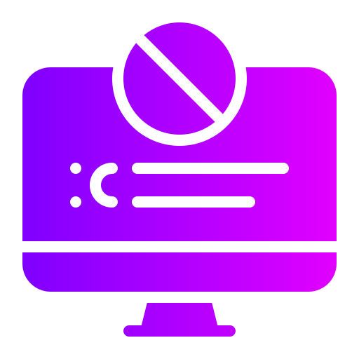 pantalla azul icono gratis