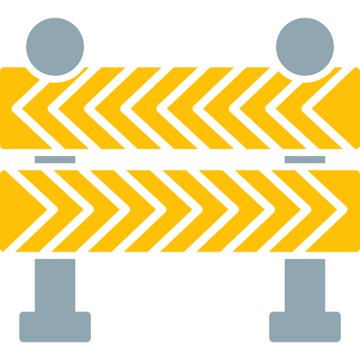 barrera de carretera icono gratis